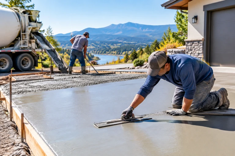 Concrete contractor project in Redding, CA