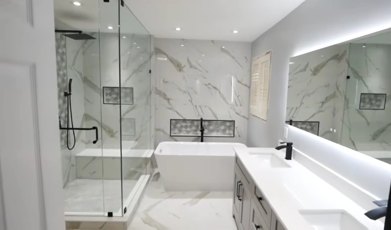 Full bathroom remodeling project in Redding, CA by GCR Construction Group